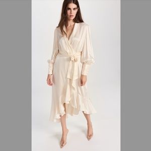 ZIMMERMANN - Silk Wrap Midi Dress (SIZE 1)